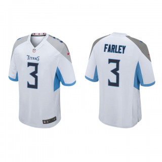 Caleb Farley White Game Titans Jersey