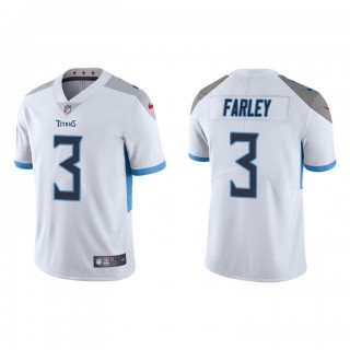 Caleb Farley White Vapor Limited Titans Jersey