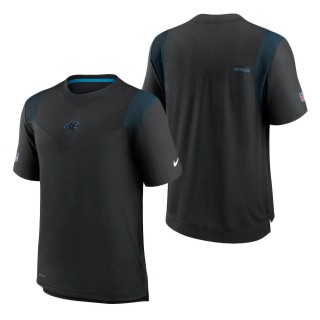 Carolina Panthers Nike Black Sideline Player UV Performance T-Shirt