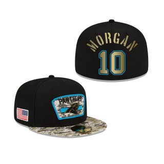 Men's James Morgan Carolina Panthers Black Camo 2021 Salute To Service 59FIFTY Fitted Hat