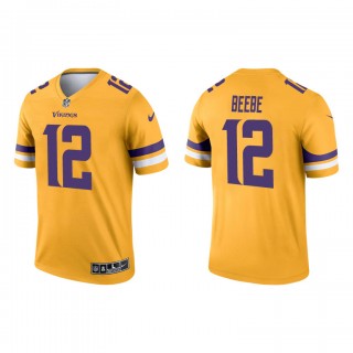 Chad Beebe Gold 2021 Inverted Legend Vikings Jersey