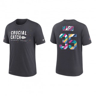 Charvarius Ward Kansas City Chiefs Nike Charcoal 2021 NFL Crucial Catch Performance T-Shirt