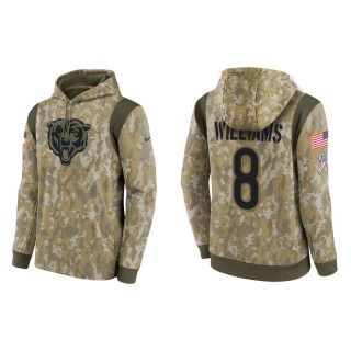Men's Damien Williams Chicago Bears Camo 2021 Salute To Service Therma Hoodie