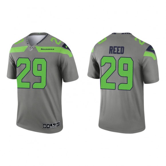 D.J. Reed Steel 2021 Inverted Legend Seahawks Jersey