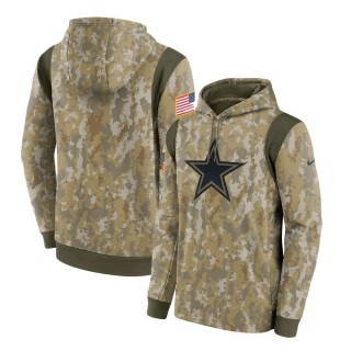 2021 Salute To Service Cowboys Camo Therma Performance Pullover Hoodie