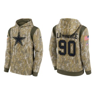 Men's Demarcus Lawrence Dallas Cowboys Camo 2021 Salute To Service Therma Hoodie