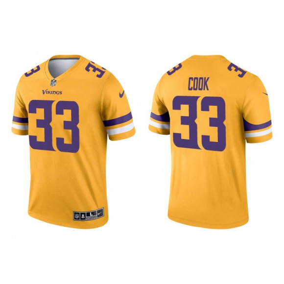 Dalvin Cook Gold 2021 Inverted Legend Vikings Jersey