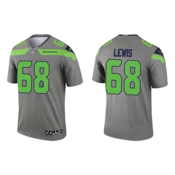 Damien Lewis Steel 2021 Inverted Legend Seahawks Jersey