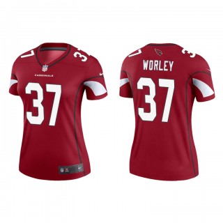 Daryl Worley Cardinal Legend Cardinals Women's Jersey