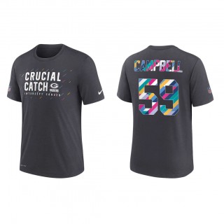 De'Vondre Campbell Green Bay Packers Nike Charcoal 2021 NFL Crucial Catch Performance T-Shirt