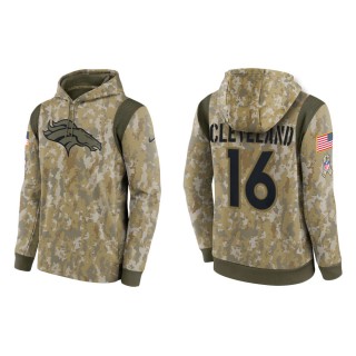 Men's Tyrie Cleveland Denver Broncos Camo 2021 Salute To Service Therma Hoodie
