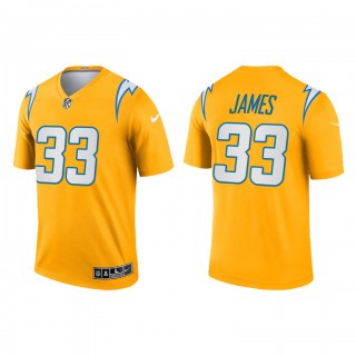 Derwin James Gold 2021 Inverted Legend Chargers Jersey