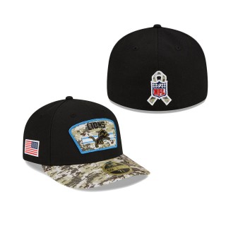 2021 Salute To Service Lions Black Camo Low Profile 59FIFTY Fitted Hat