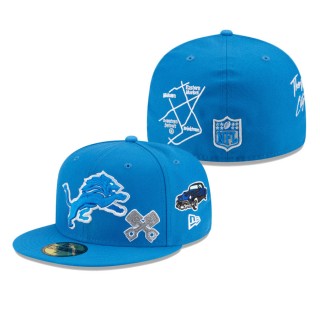 Detroit Lions Blue City Transit 59FIFTY Fitted Hat
