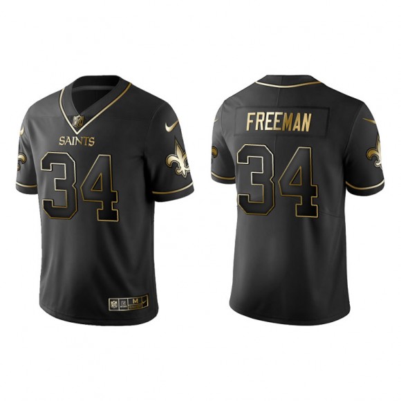 Devonta Freeman Black Golden Edition Saints Jersey