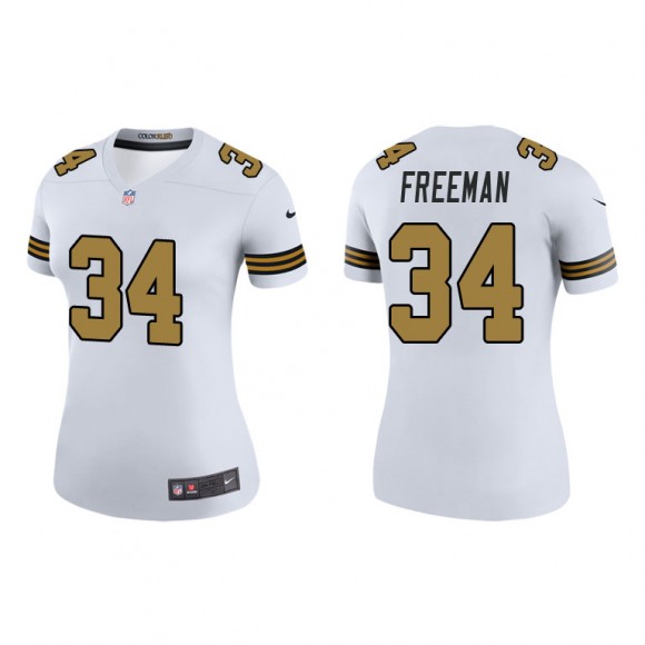 Devonta Freeman White Color Rush Legend Saints Women's Jersey