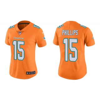 Women's Jaelan Phillips Miami Dolphins Orange Color Rush Limited Jersey