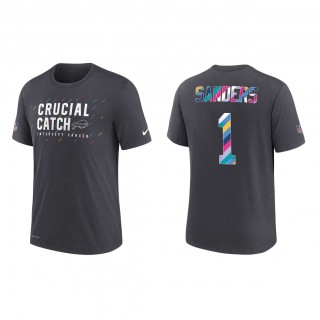 Emmanuel Sanders Buffalo Bills Nike Charcoal 2021 NFL Crucial Catch Performance T-Shirt