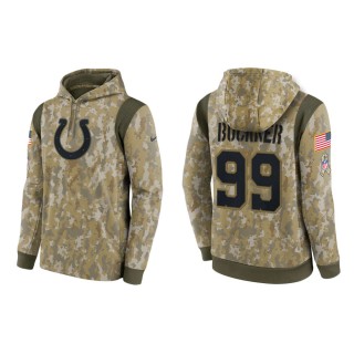 Men's DeForest Buckner Indianapolis Colts Camo 2021 Salute To Service Therma Hoodie