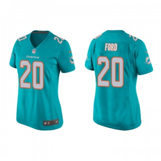Isaiah Ford Aqua Game Dolphins Women's Jersey