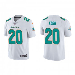 Isaiah Ford White Vapor Limited Dolphins Jersey
