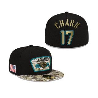 Men's D.J. Chark Jacksonville Jaguars Black Camo 2021 Salute To Service 59FIFTY Fitted Hat