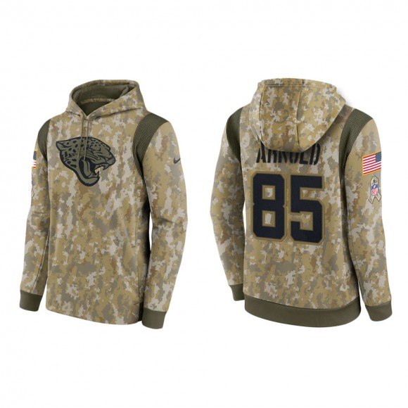 Men's Dan Arnold Jacksonville Jaguars Camo 2021 Salute To Service Therma Hoodie