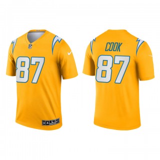 Jared Cook Gold 2021 Inverted Legend Chargers Jersey