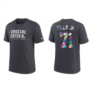 Jedrick Wills Cleveland Browns Nike Charcoal 2021 NFL Crucial Catch Performance T-Shirt