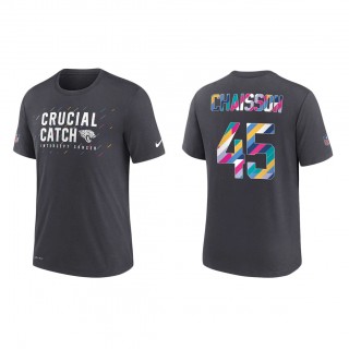 K'Lavon Chaisson Jacksonville Jaguars Nike Charcoal 2021 NFL Crucial Catch Performance T-Shirt