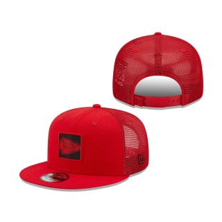Kansas City Chiefs New Era Red Gridlock Trucker 9FIFTY Snapback Hat