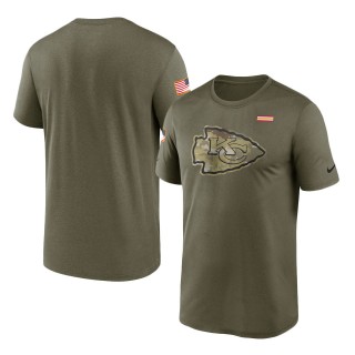 2021 Salute To Service Chiefs Olive Legend Performance T-Shirt