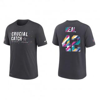 Keanu Neal Dallas Cowboys Nike Charcoal 2021 NFL Crucial Catch Performance T-Shirt