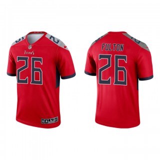 Kristian Fulton Red 2021 Inverted Legend Titans Jersey