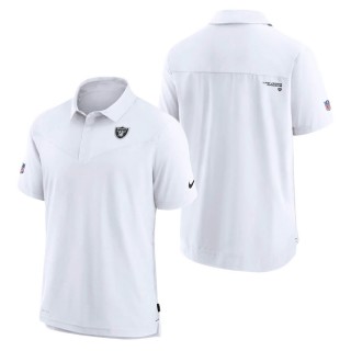 Las Vegas Raiders Nike White Sideline UV Performance Polo