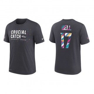 Le'Veon Bell Baltimore Ravens Nike Charcoal 2021 NFL Crucial Catch Performance T-Shirt