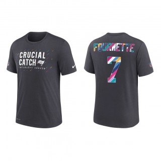 Leonard Fournette Tampa Bay Buccaneers Nike Charcoal 2021 NFL Crucial Catch Performance T-Shirt