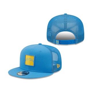 Los Angeles Chargers New Era Powder Blue Gridlock Trucker 9FIFTY Snapback Hat