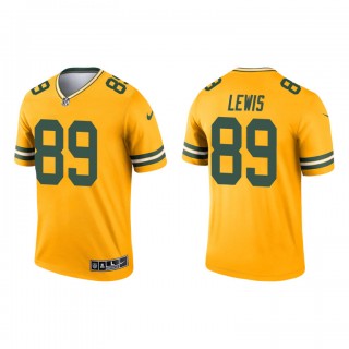 Marcedes Lewis Gold 2021 Inverted Legend Packers Jersey