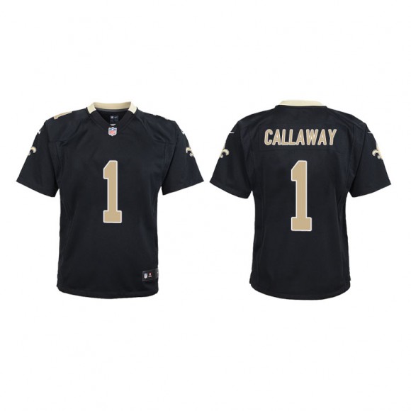 Marquez Callaway Black Game Saints Youth Jersey