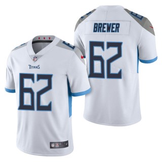 Men's Tennessee Titans Aaron Brewer White Vapor Untouchable Limited Jersey