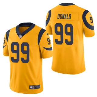 Men's Los Angeles Rams Aaron Donald Gold Color Rush Limited Jersey