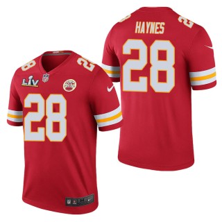 Men's Kansas City Chiefs Abner Haynes Red Super Bowl LV Jersey