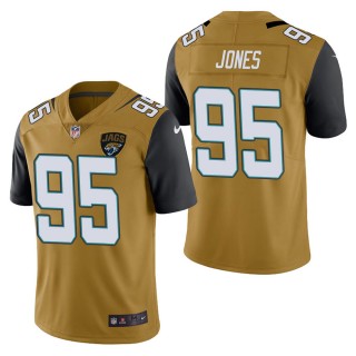 Men's Jacksonville Jaguars Abry Jones Gold Color Rush Limited Jersey