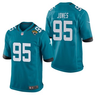 Men's Jacksonville Jaguars Abry Jones Teal Game Jersey