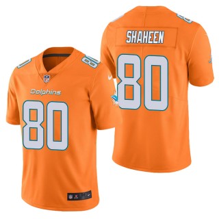 Men's Miami Dolphins Adam Shaheen Orange Color Rush Limited Jersey