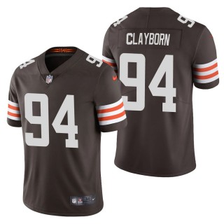 Men's Cleveland Browns Adrian Clayborn Brown Vapor Limited Jersey