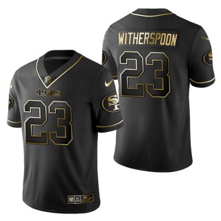 Men's San Francisco 49ers Ahkello Witherspoon Black Golden Edition Jersey