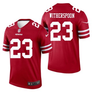Men's San Francisco 49ers Ahkello Witherspoon Scarlet Legend Jersey