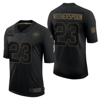 Men's San Francisco 49ers Ahkello Witherspoon Black Salute to Service Jersey